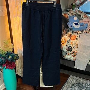 Ellen Tracy Women's Navy Trousers